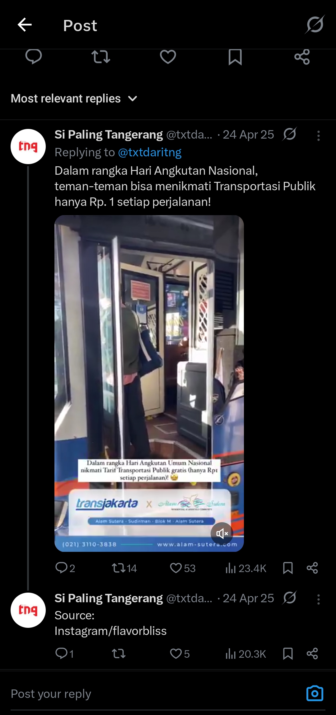 TransJabodetabek post